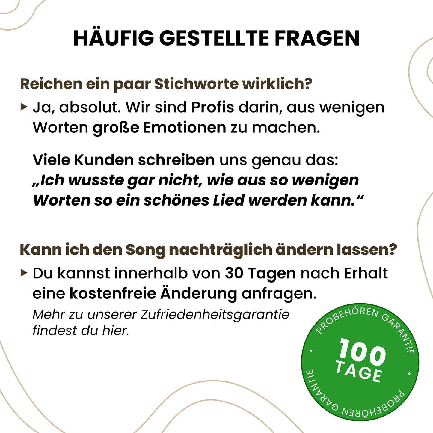 Personalisiertes Lied  - Für deine Liebsten