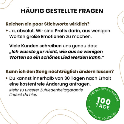 Personalisiertes Lied  - Für deine Liebsten