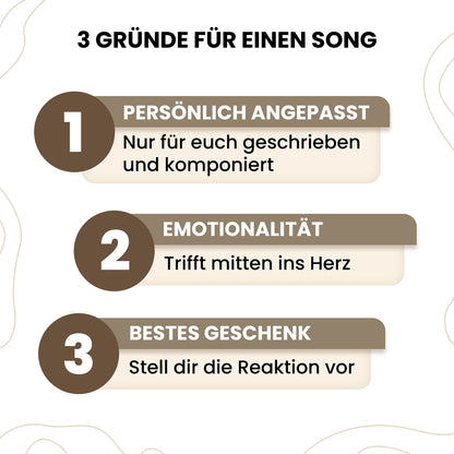 Personalisiertes Lied  - Für deine Liebsten