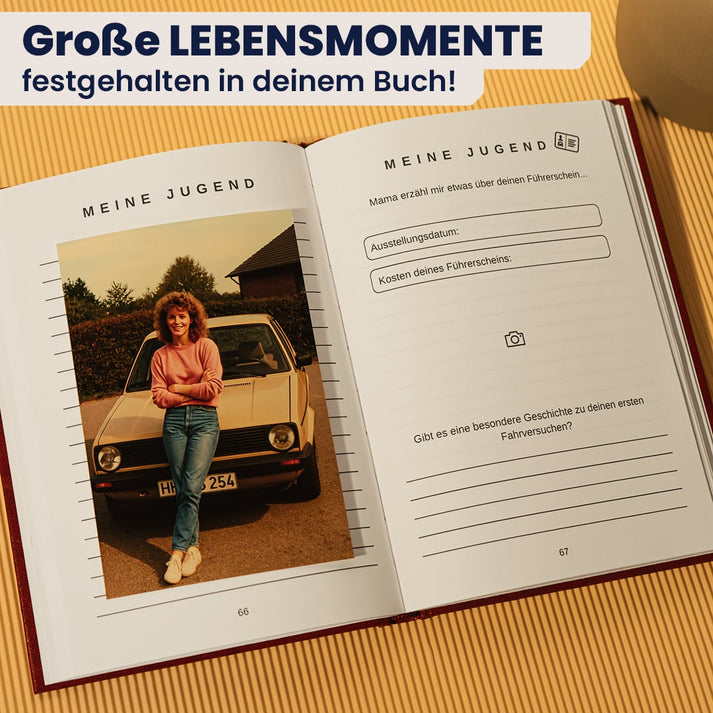 Buch Mama, bitte erzähl mir deine Geschichte Erinnerungsbuch Geschenk