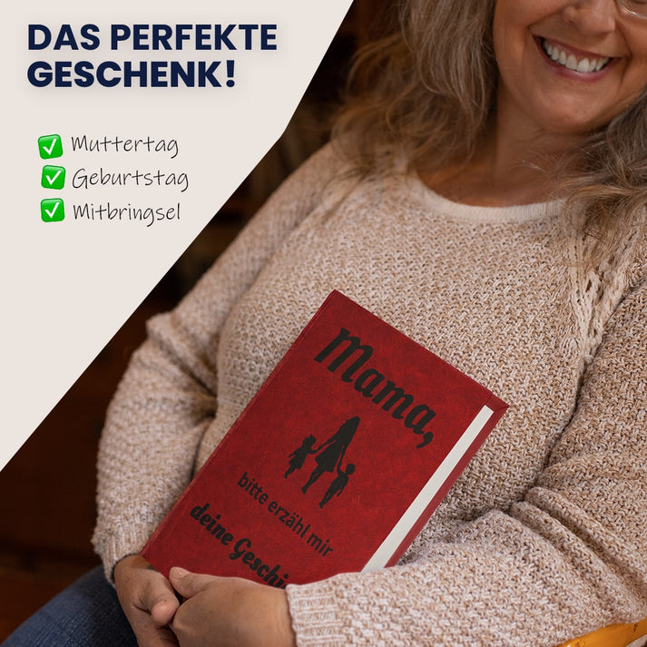 Buch Mama, bitte erzähl mir deine Geschichte Erinnerungsbuch Geschenk
