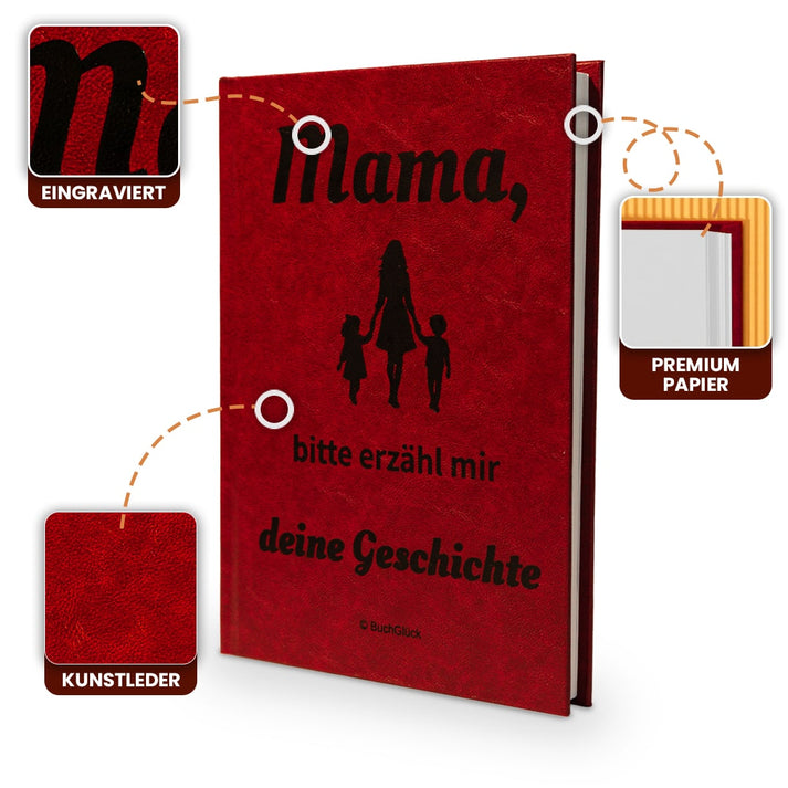 Buch Mama, bitte erzähl mir deine Geschichte Erinnerungsbuch Geschenk