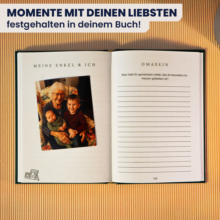 Buch Oma, bitte erzähl mir deine Geschichte Erinnerungsbuch Geschenk