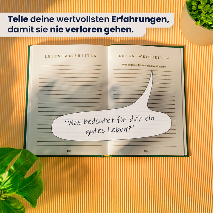 Buch Oma, bitte erzähl mir deine Geschichte Erinnerungsbuch Geschenk
