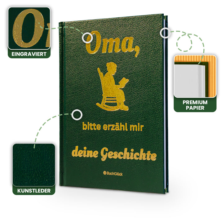 Buch Oma, bitte erzähl mir deine Geschichte Erinnerungsbuch Geschenk